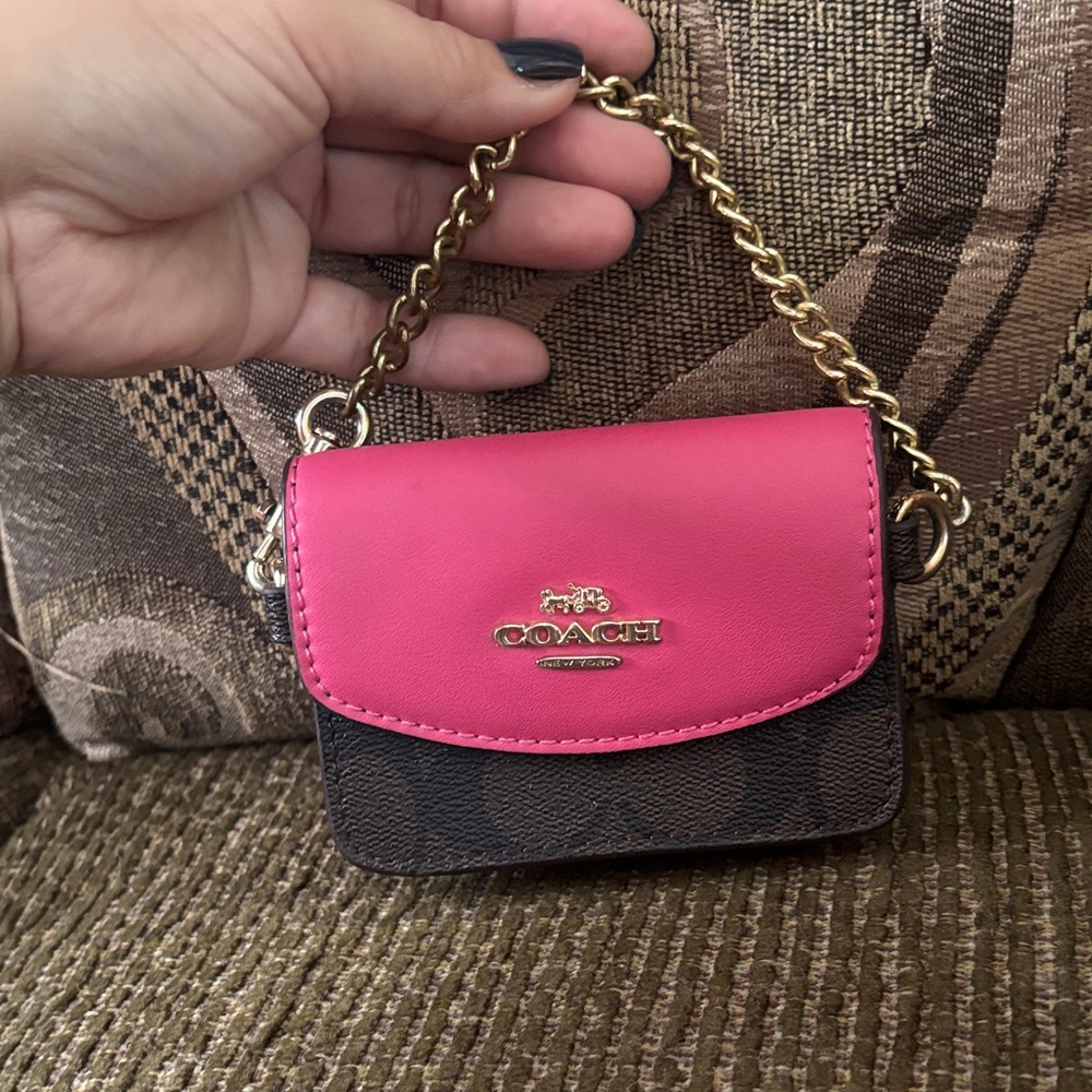 Coach Pink and Brown Women's Bag